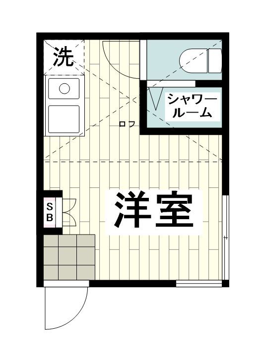 神奈川県横浜市港南区笹下２（アパート）の賃貸物件の間取り