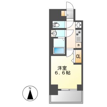 シーズンフラッツ千種の間取り