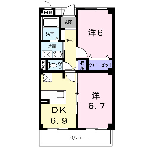 フラン・アンジュの間取り