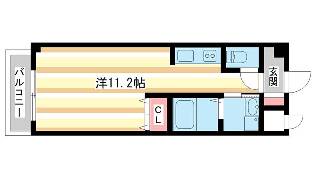 奈良市三条大宮町のマンションの間取り