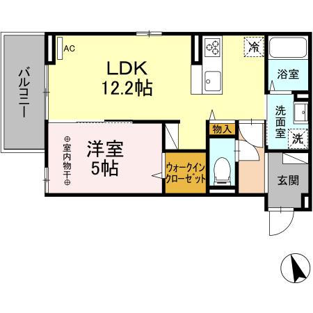 Ｄ－ＲＯＯＭ清水新居IIの間取り