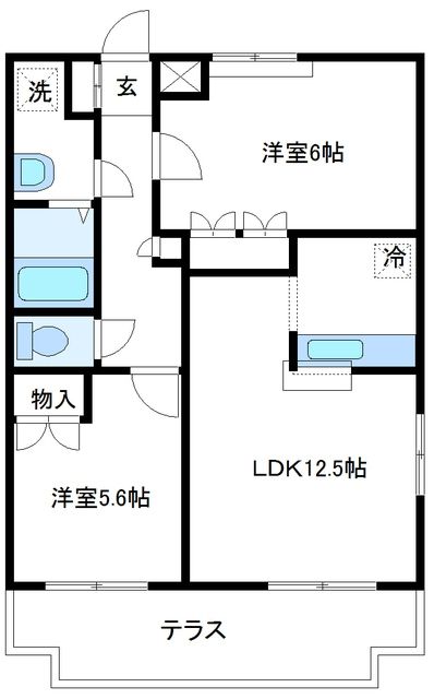 綾瀬市深谷中のアパートの間取り