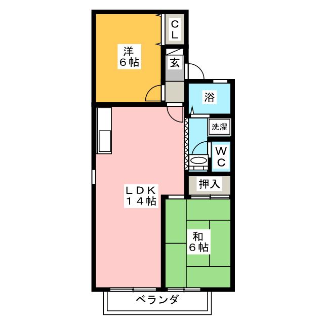 ラフォーレ霞ヶ丘の間取り