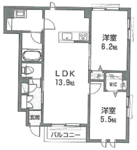 【ゼルコバIIの間取り】