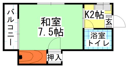 北九州市八幡西区千代ケ崎のマンションの間取り