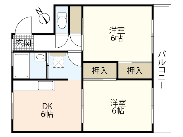 ルグラン西谷の間取り