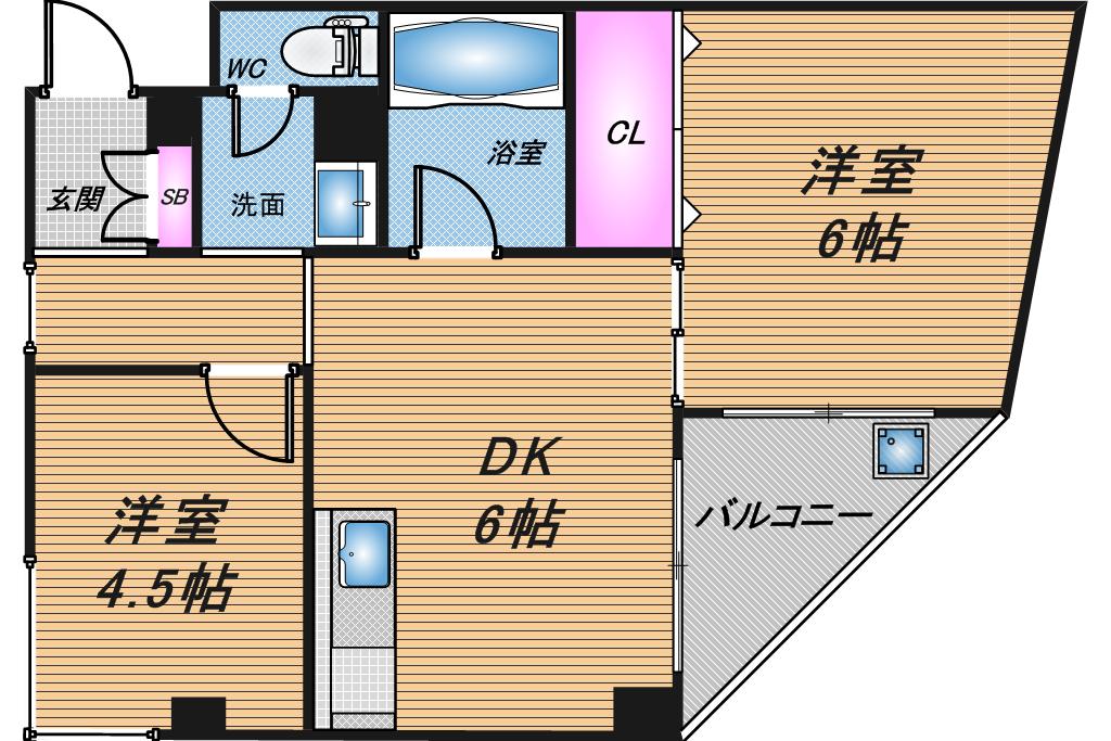 シティライフ九条の間取り