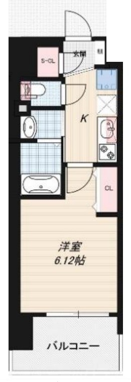 東大阪市足代北のマンションの間取り