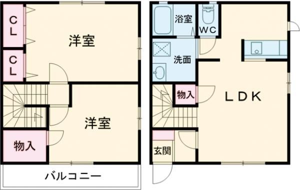 サンハイムAの間取り