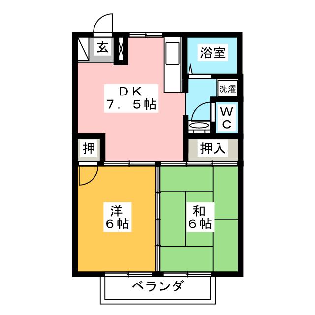 サンハイツ関の間取り