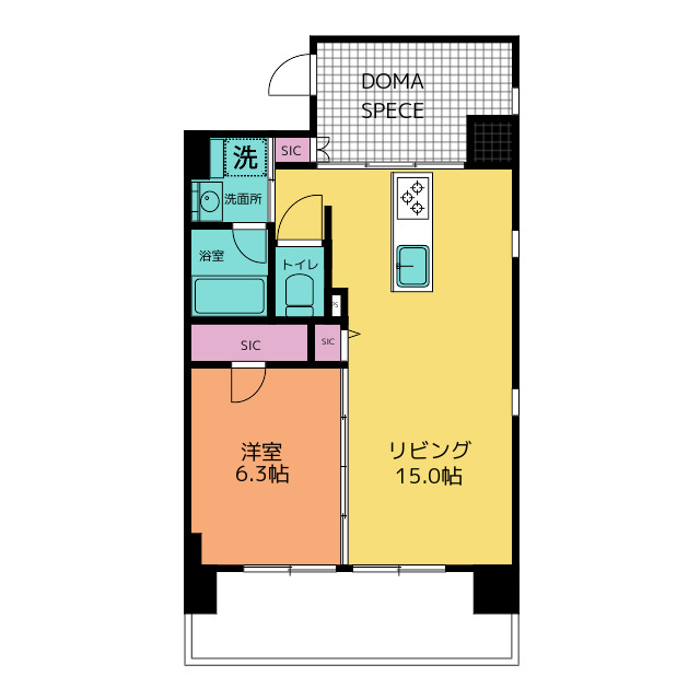 コモド千葉栄町の間取り