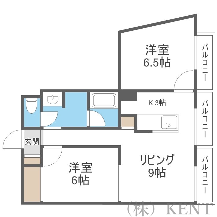 プルミエールメゾン南円山の間取り