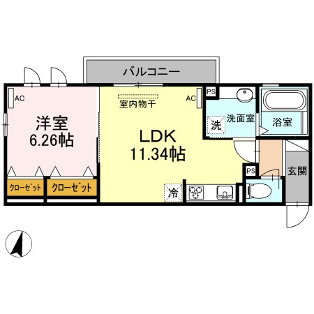 ロイヤル岡崎柱の間取り