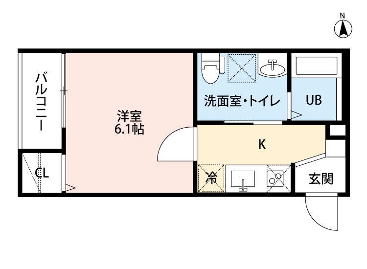 名古屋市中川区西日置町のアパートの間取り