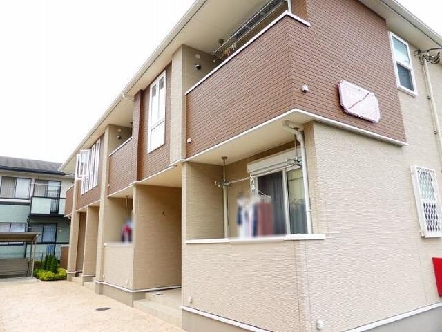 深谷市小前田のアパートの建物外観