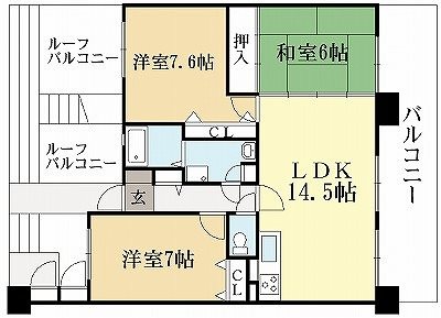 【レシデンシア巨椋の間取り】