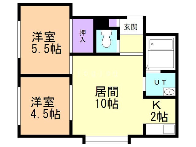 【レスポアール５３の間取り】