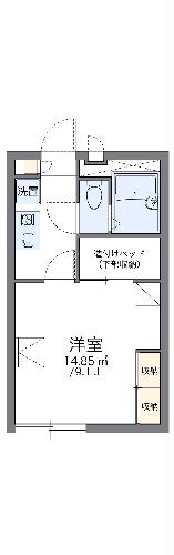 レオパレスディアコート中島の間取り