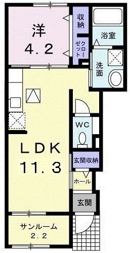 サフラワーの間取り