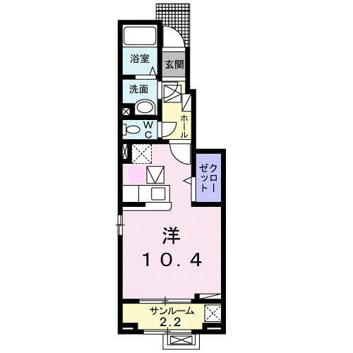 チェリーブロッサムＡの間取り