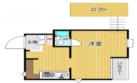 メゾンリバーサイド２の間取り