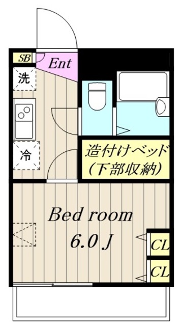 町田市金井のアパートの間取り