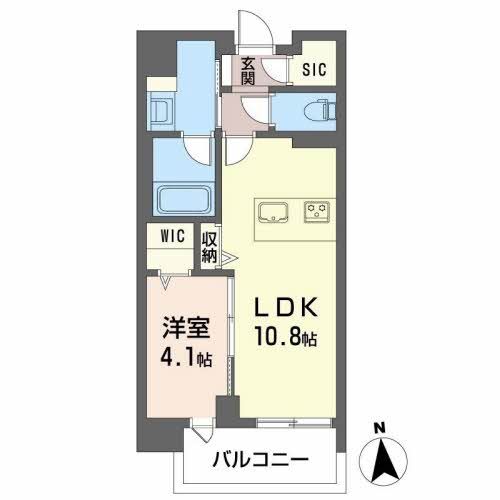 大阪市中央区法円坂のマンションの間取り