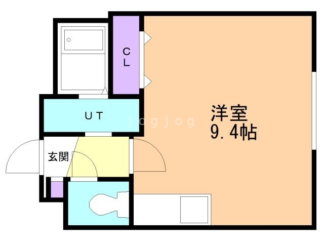 札幌市東区北四十三条東のマンションの間取り