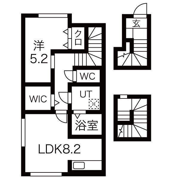 天童市大字清池のアパートの間取り