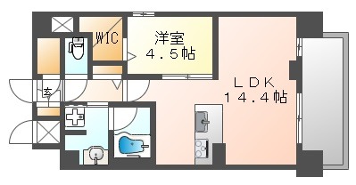 リヴィエール東白島の間取り