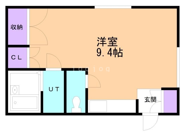 札幌市東区苗穂町のアパートの間取り