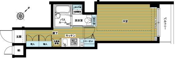 アヴァンティーク東銀座の間取り