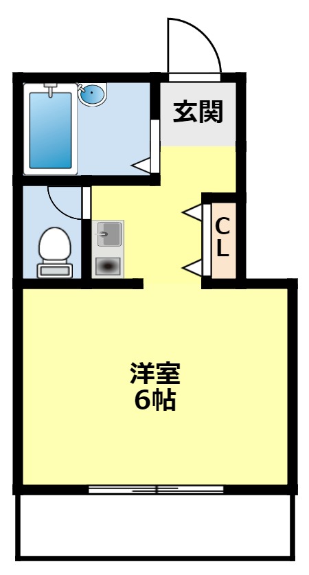 スカイビル　Ｂ館の間取り