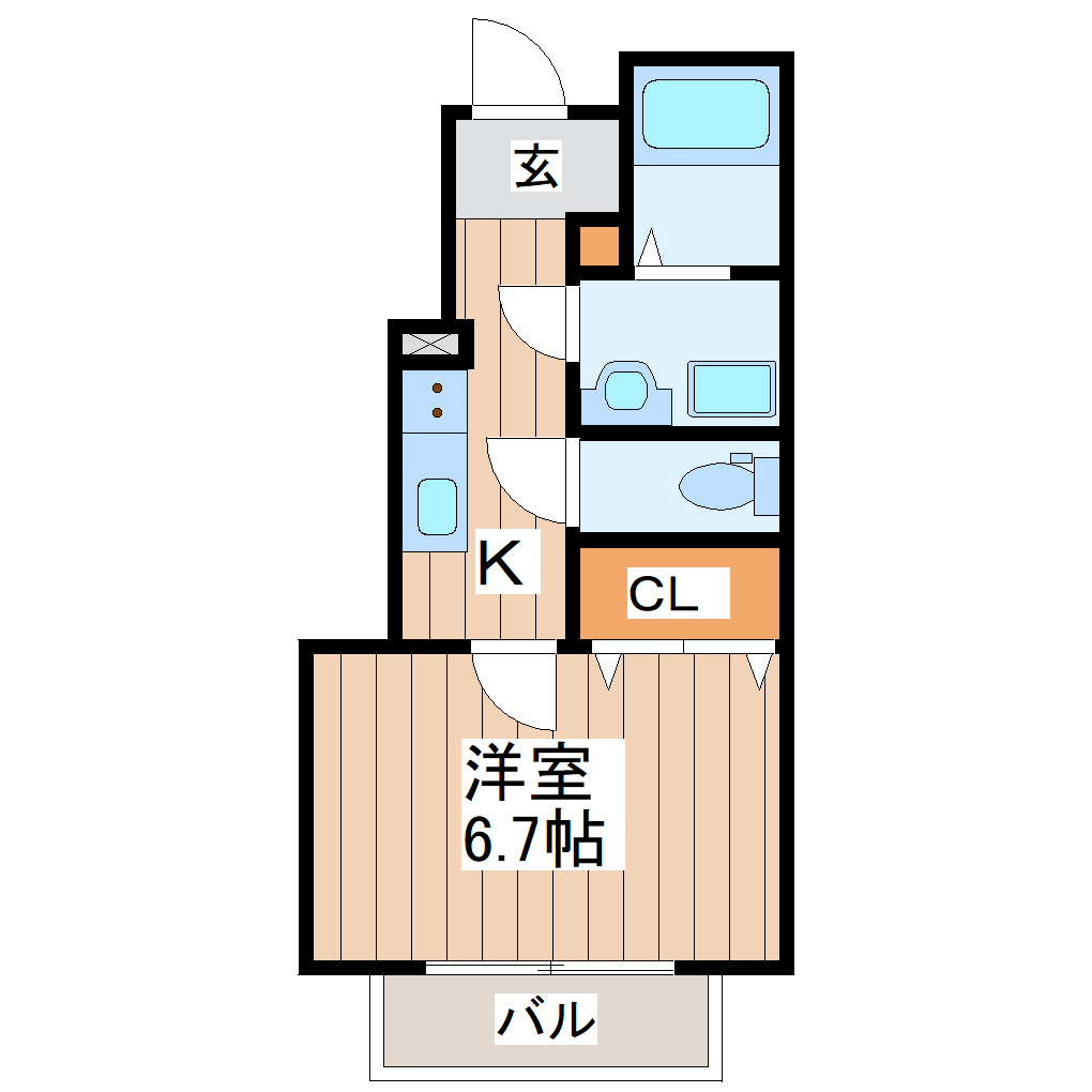 Espoir　Aの間取り