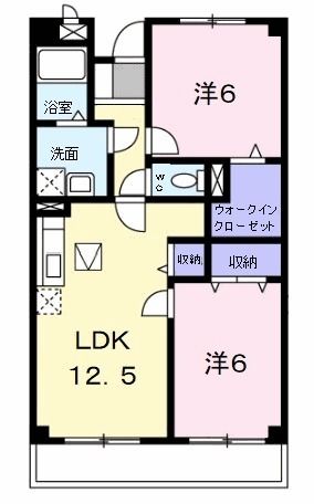 川西市東多田のマンションの間取り