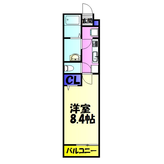 【千葉市美浜区稲毛海岸のアパートの間取り】