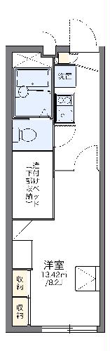 レオパレスドミール上川内の間取り