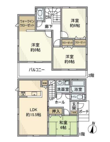 【藤原戸建の間取り】