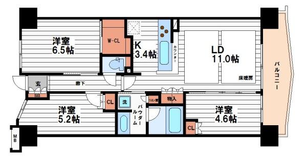 メイツ上新庄 SHIN-CITYの間取り