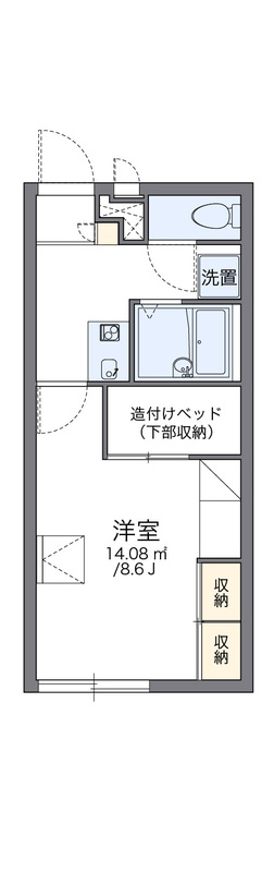 レオパレスルミエール冨陽ヶ丘の間取り