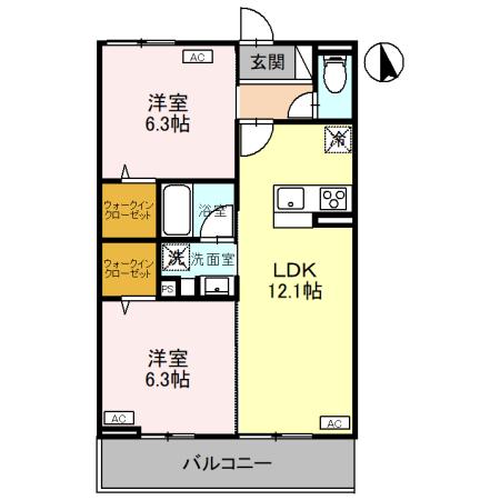 CLASSEUM元今泉の間取り