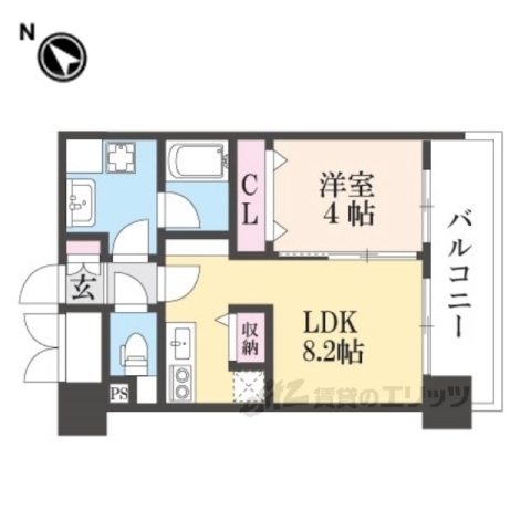 枚方市宮之阪のマンションの間取り