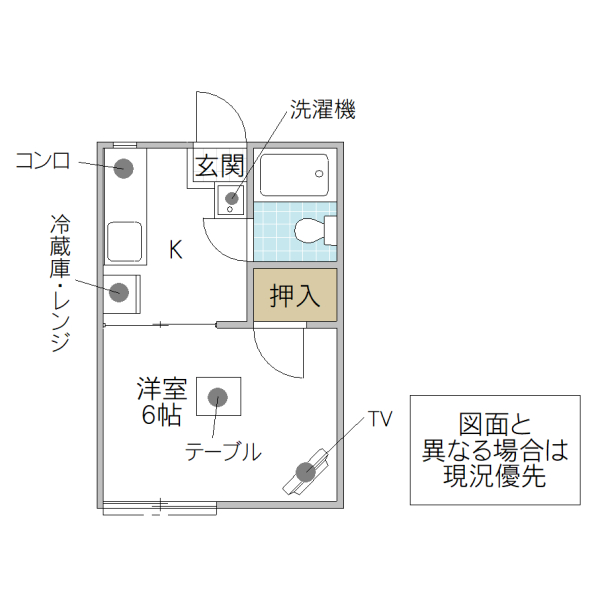 パレスYURIの間取り