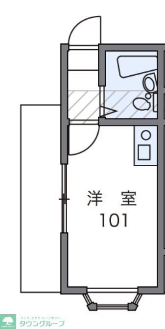 豊島区西巣鴨のアパートの間取り