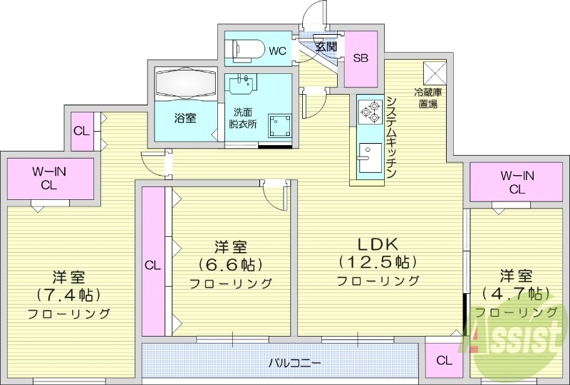 仮）本通20丁目南MSの間取り