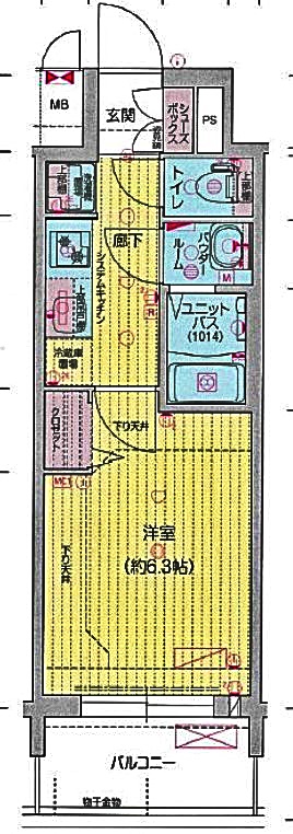 プレサンス新栄アーバンフローの間取り