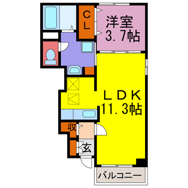 ファイン　コルソII・IIIの間取り