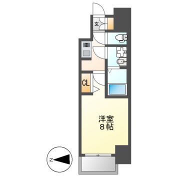 メイクス名駅太閤の間取り