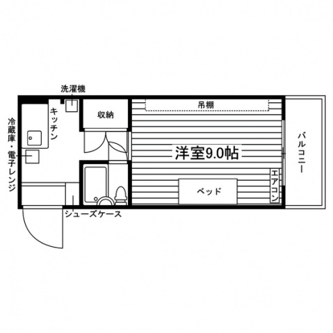 STUDENT JURAKU Part２の間取り