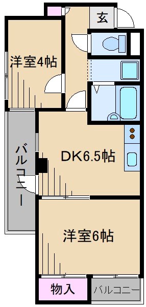 横浜市港北区日吉のマンションの間取り